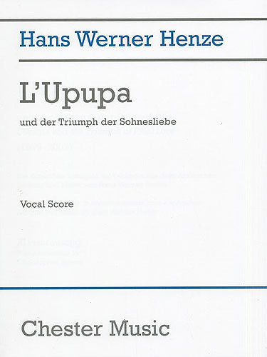 L'Upupa Und Der Triumph Der Sohnesliebe de Hans Werner Henze, Livre pour opéra