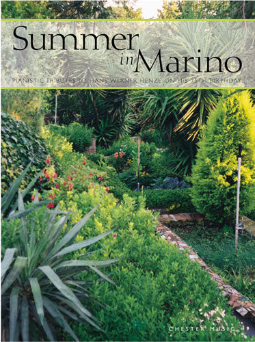 Summer In Marino de Hans Werner Henze, Livre pour duo de pianos