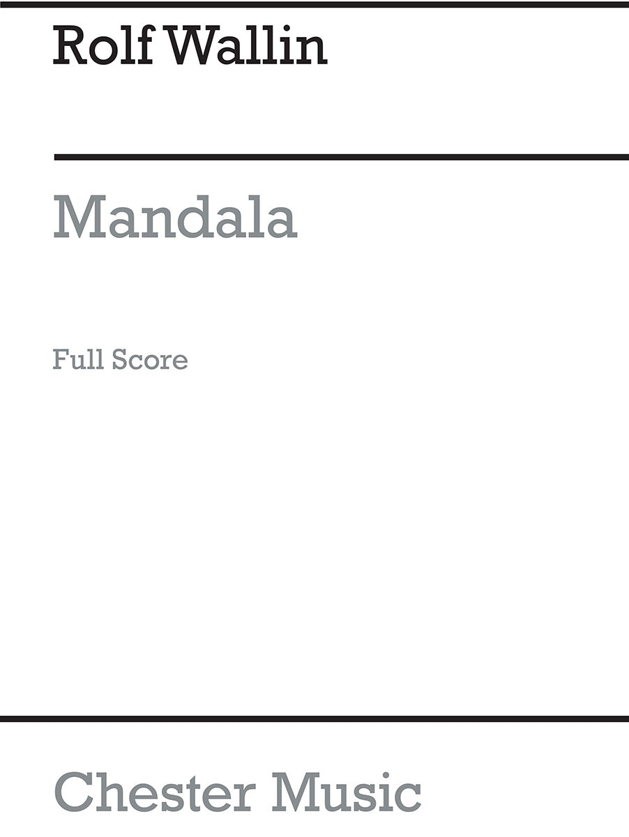 Mandala de Rolf Wallin, Partition pour 2 pianos et Percussion