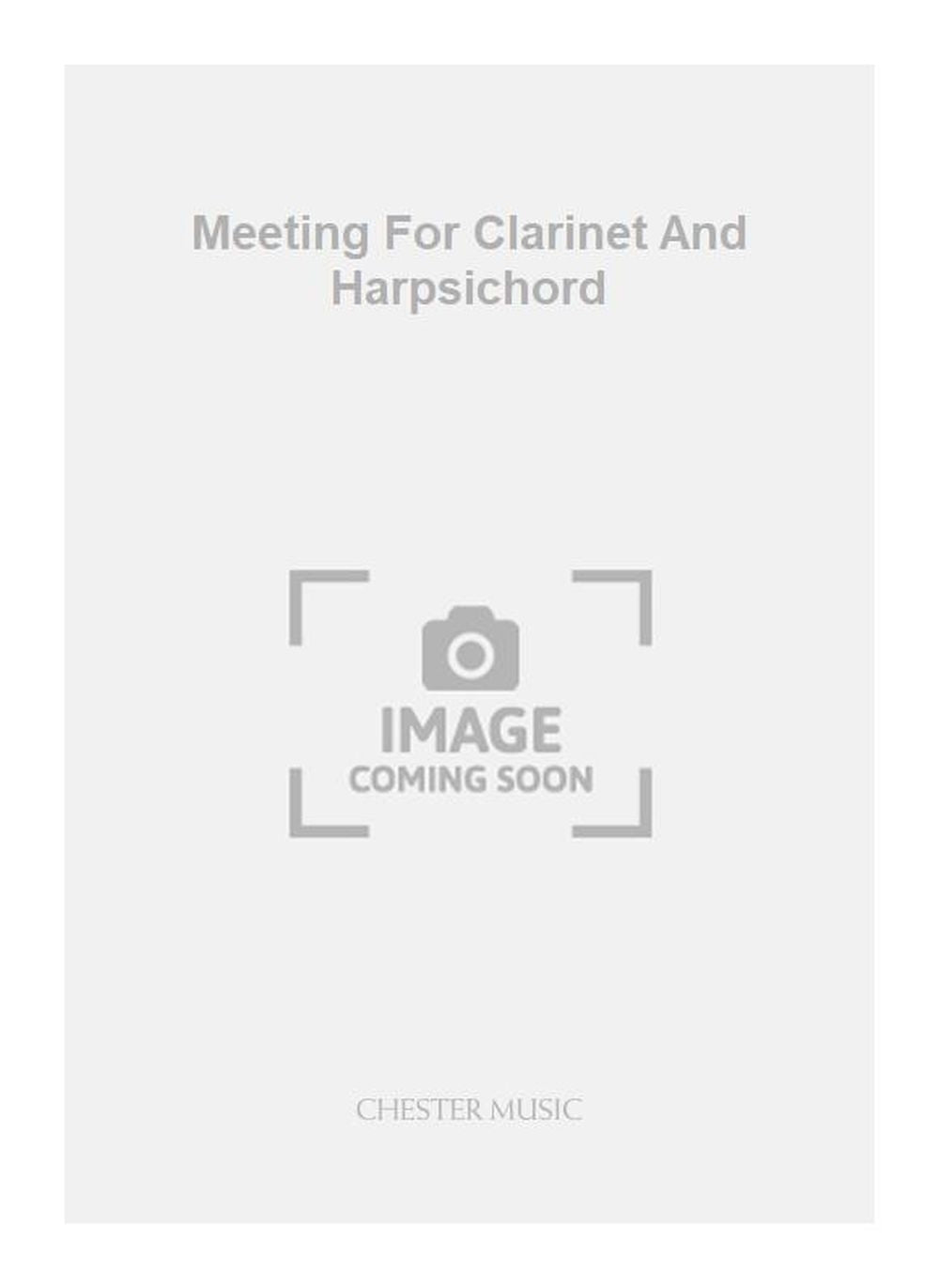 Meeting For Clarinet And Harpsichord de Esa-Pekka Salonen, Livre pour clarinette et Clavecin