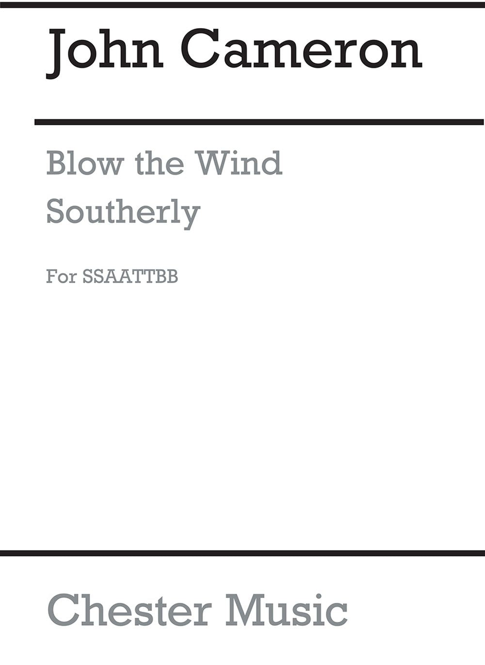 Blow The Wind Southerly, Partition chorale pour sATB