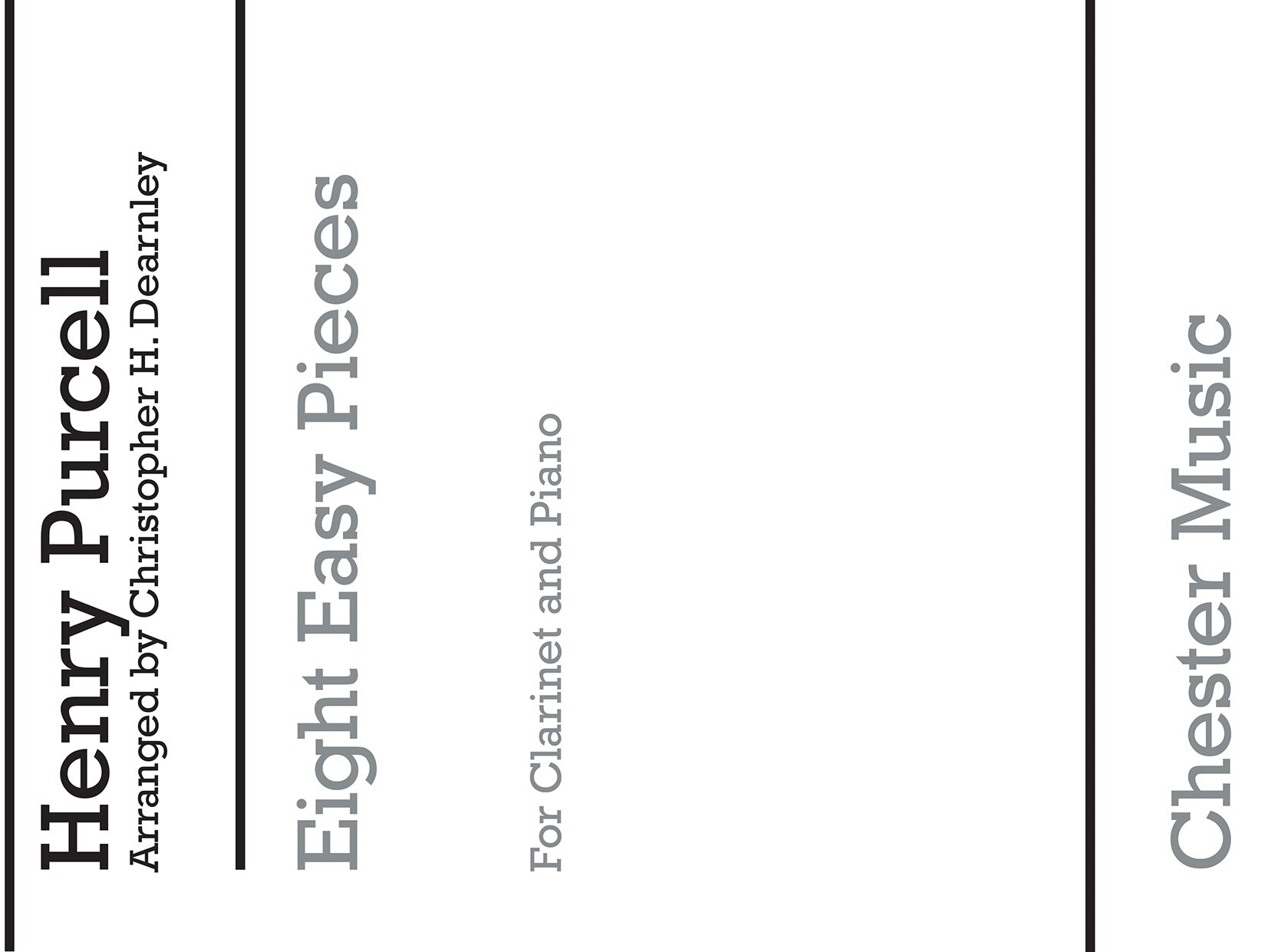 8 Easy Pieces Clarinet And Piano de Christopher Dearnley, Livre pour clarinette et Piano