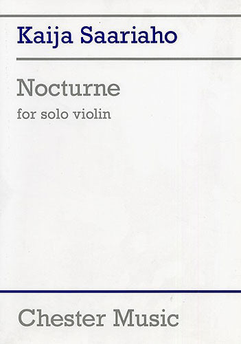 Nocturne de Kaija Saariaho, Livre pour violon