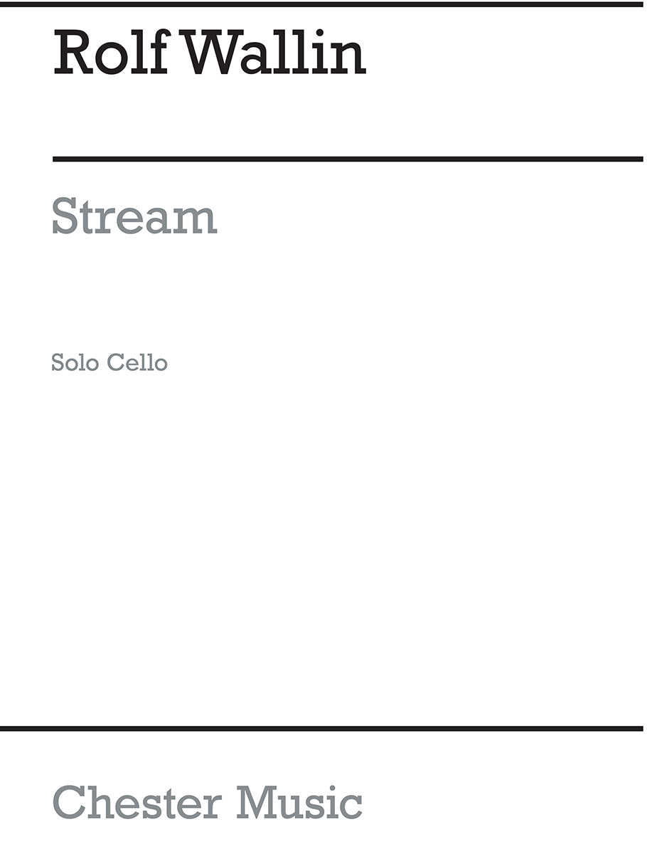 Stream de Rolf Wallin, Livre pour violoncelle