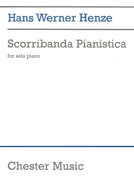 Scorribanda Pianistica (Piano Solo) de Hans Werner Henze, Livre pour piano