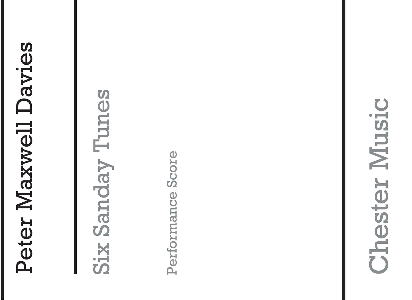 Six Sanday Tunes (Three Violins Performance Score) de Peter Maxwell Davies, Partition pour violin Trio