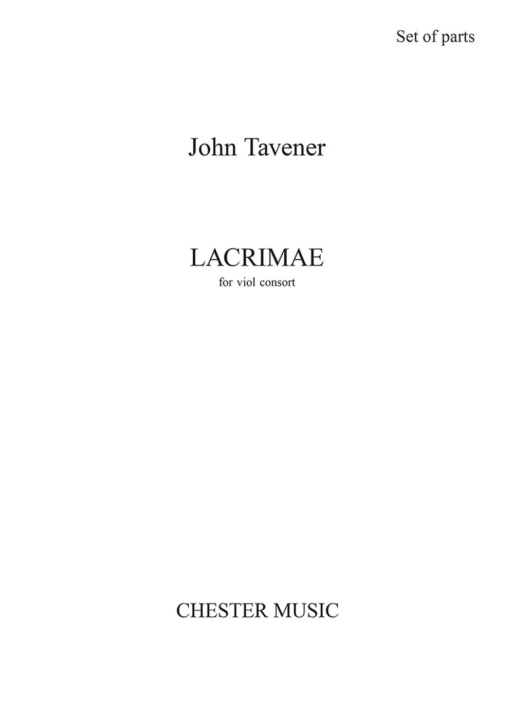 Lacrimae (Parts) de John Tavener, Livre pour instruments à cordes et Viol