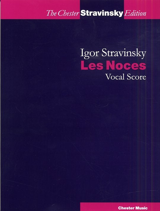 Les Noces (Russian / French) Vocal Score de Igor Stravinsky