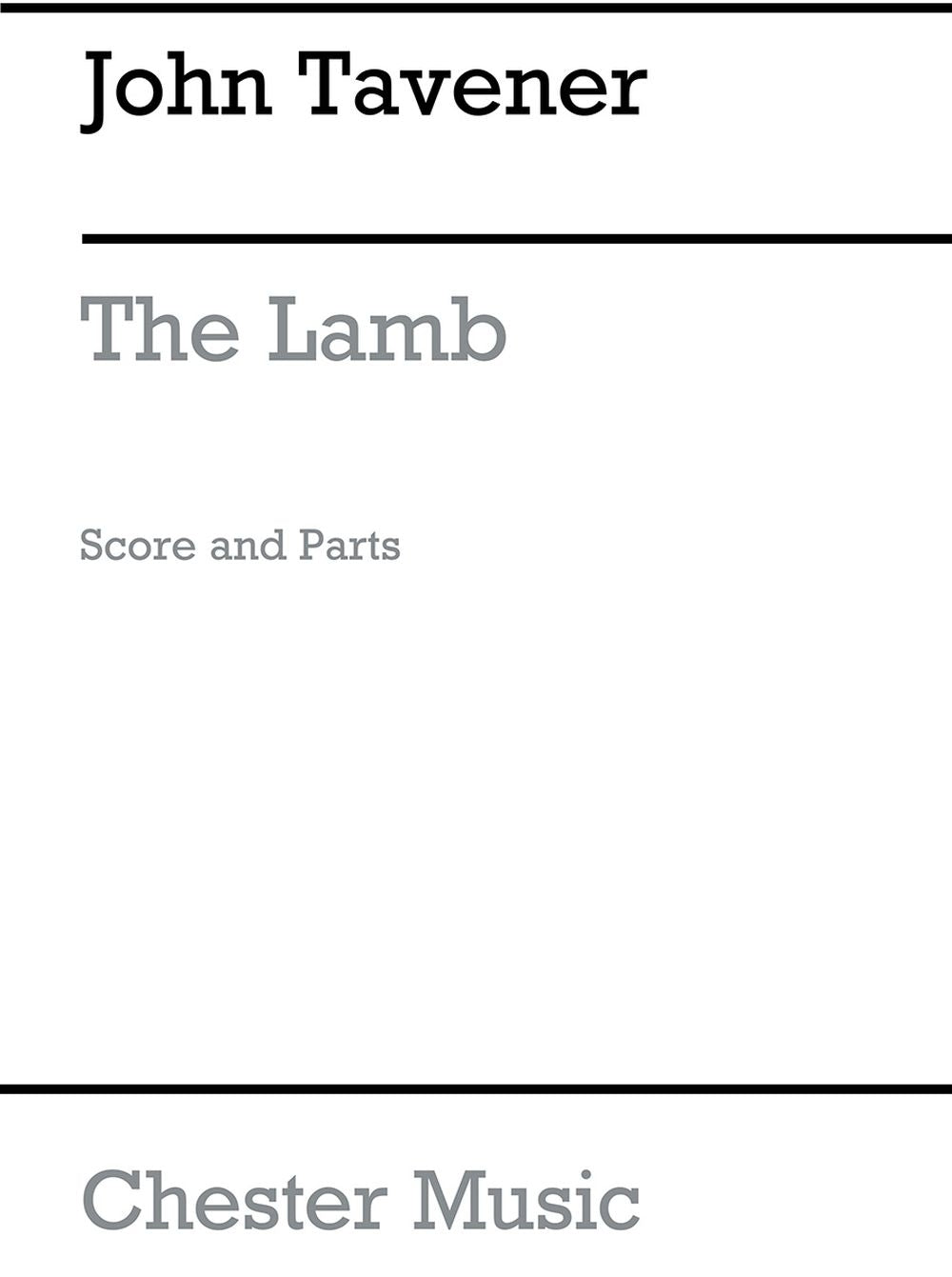 The Lamb - String Orchestra Version de John Tavener, Livre pour orchestre à cordes