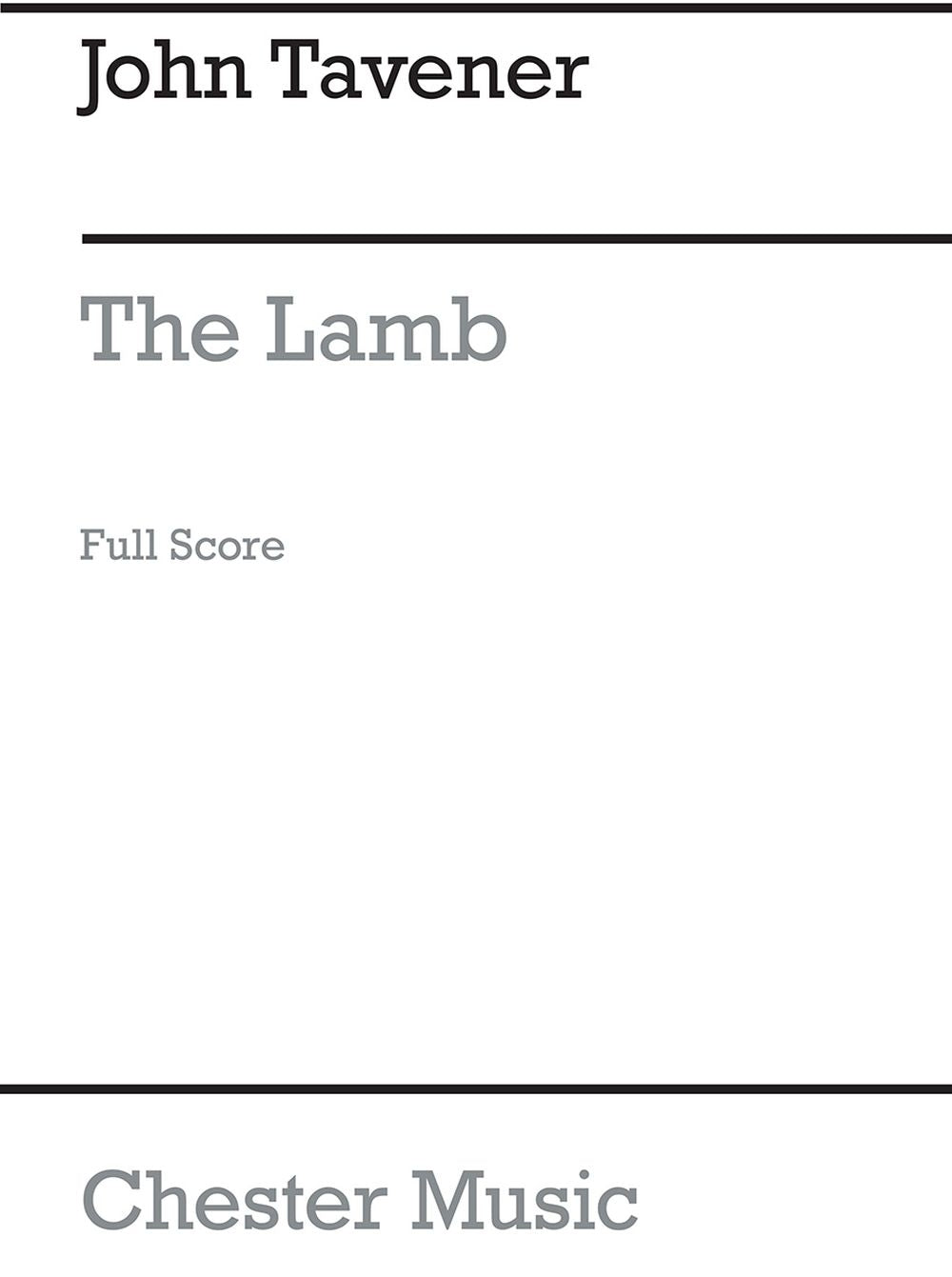 The Lamb (String Orchestra Version) Score de John Tavener, Partition pour orchestre à cordes