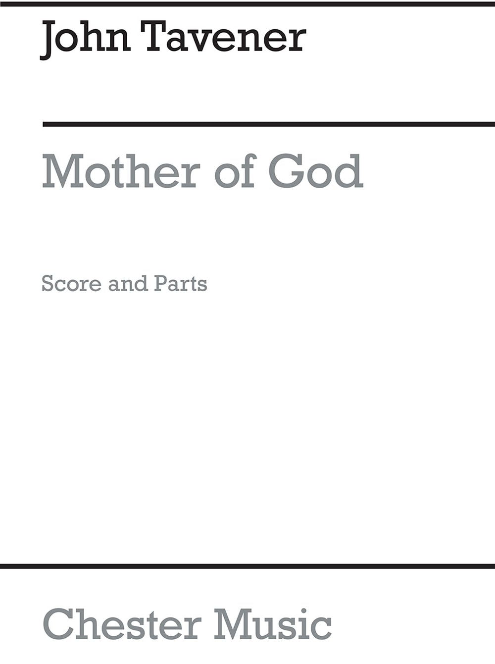 Mother Of God Here I Stand de John Tavener, Partition + parties pour orchestre à cordes