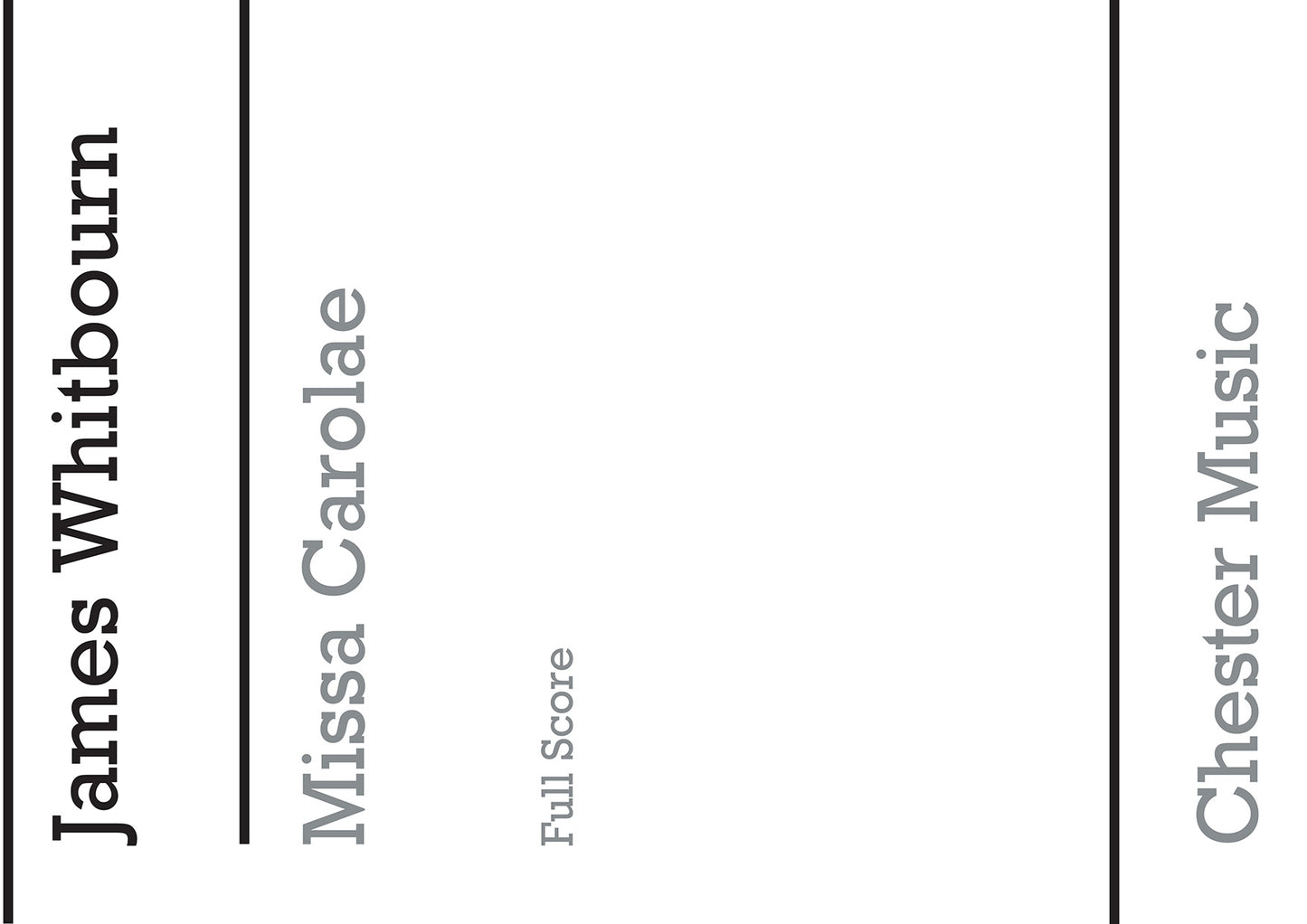 Missa Carolae (Full Score) de James Whitbourn