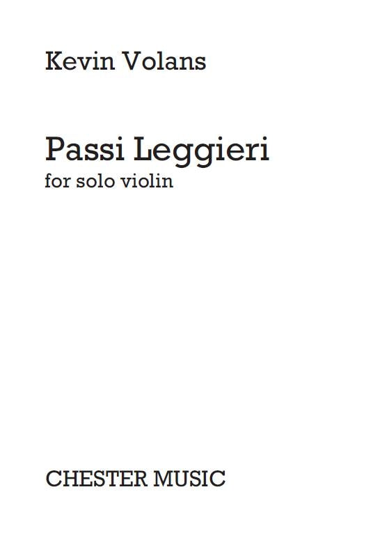 Passi Leggieri de Kevin Volans, Livre pour violon