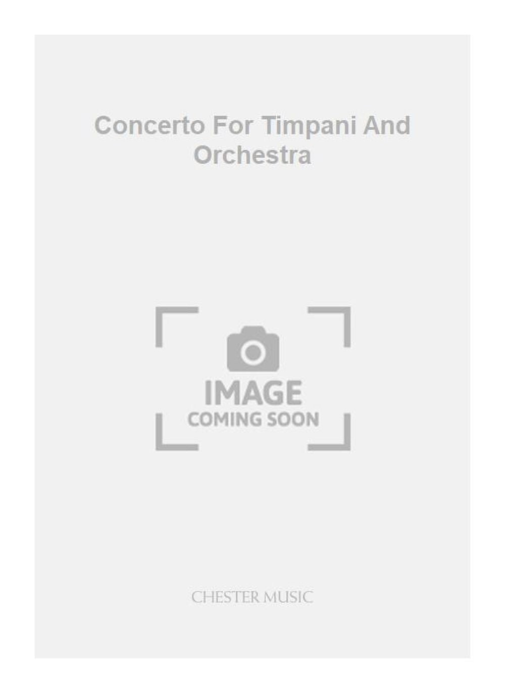 Concerto For Timpani And Orchestra de Rolf Wallin, Livre pour timbales et Orchestre