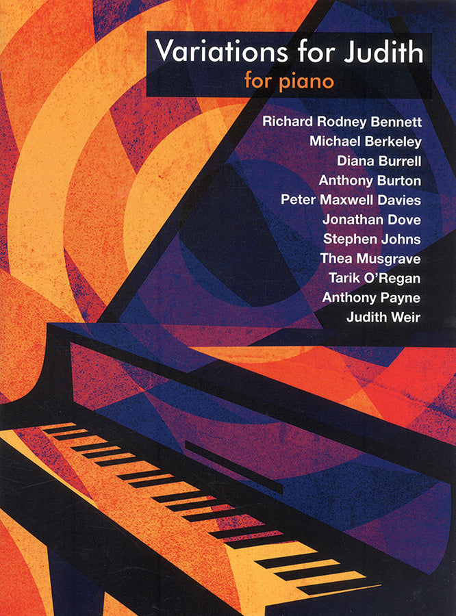 Variations For Judith, Livre pour piano