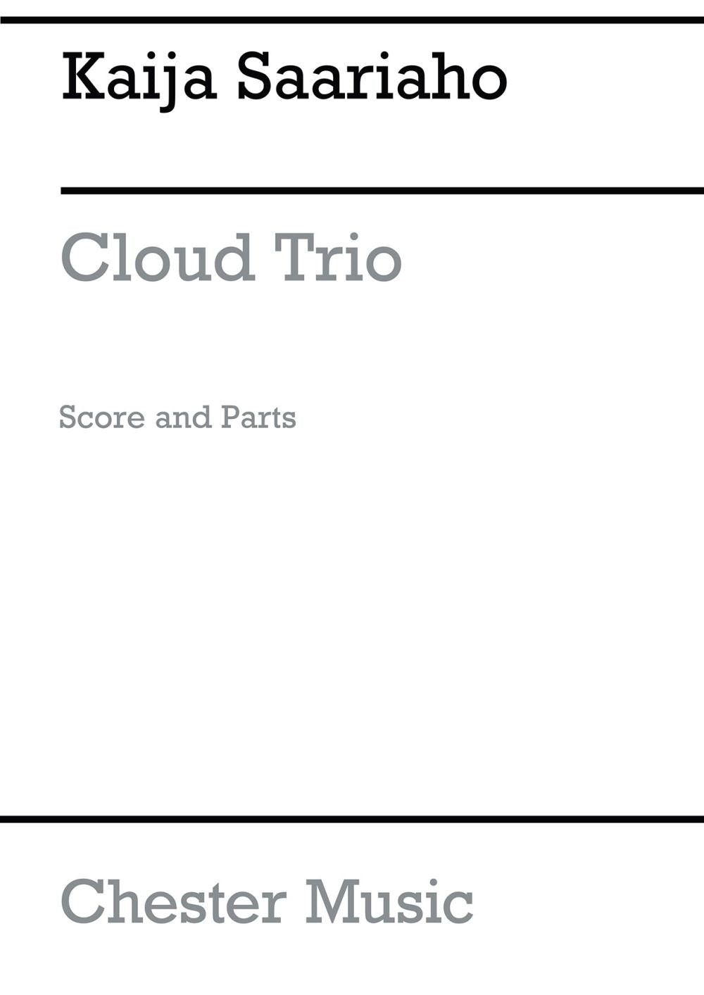 Cloud Trio de Kaija Saariaho, Livre pour violon et Alto et Violoncelle