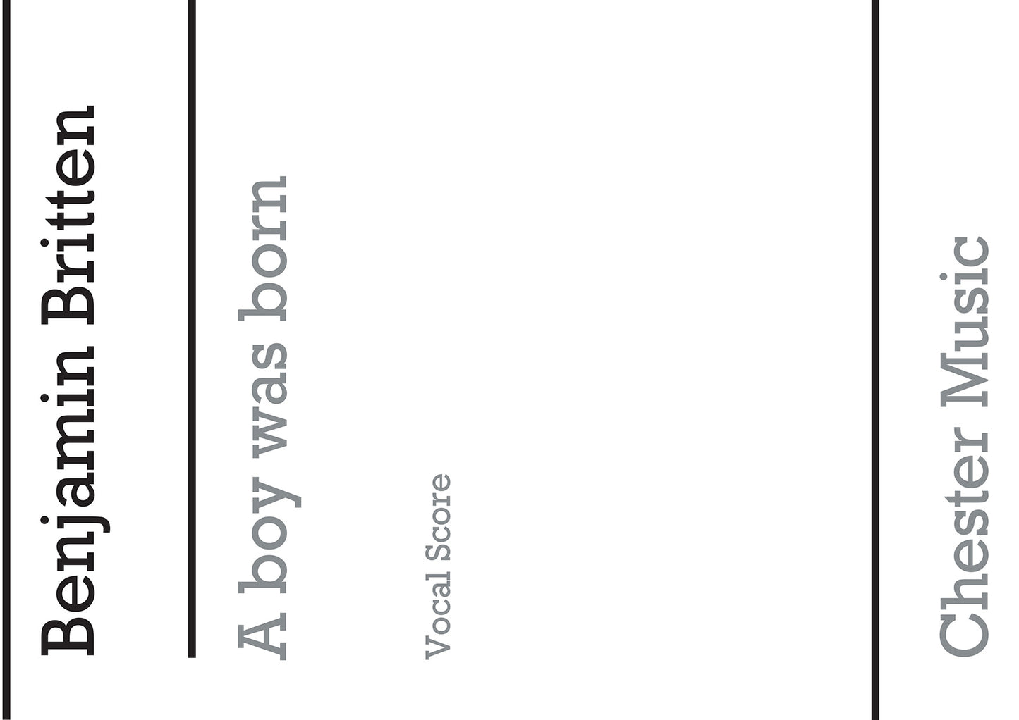 A Boy Was Born (SATB/Organ Accompaniment) de Benjamin Britten, Livre pour sATB et Orgue