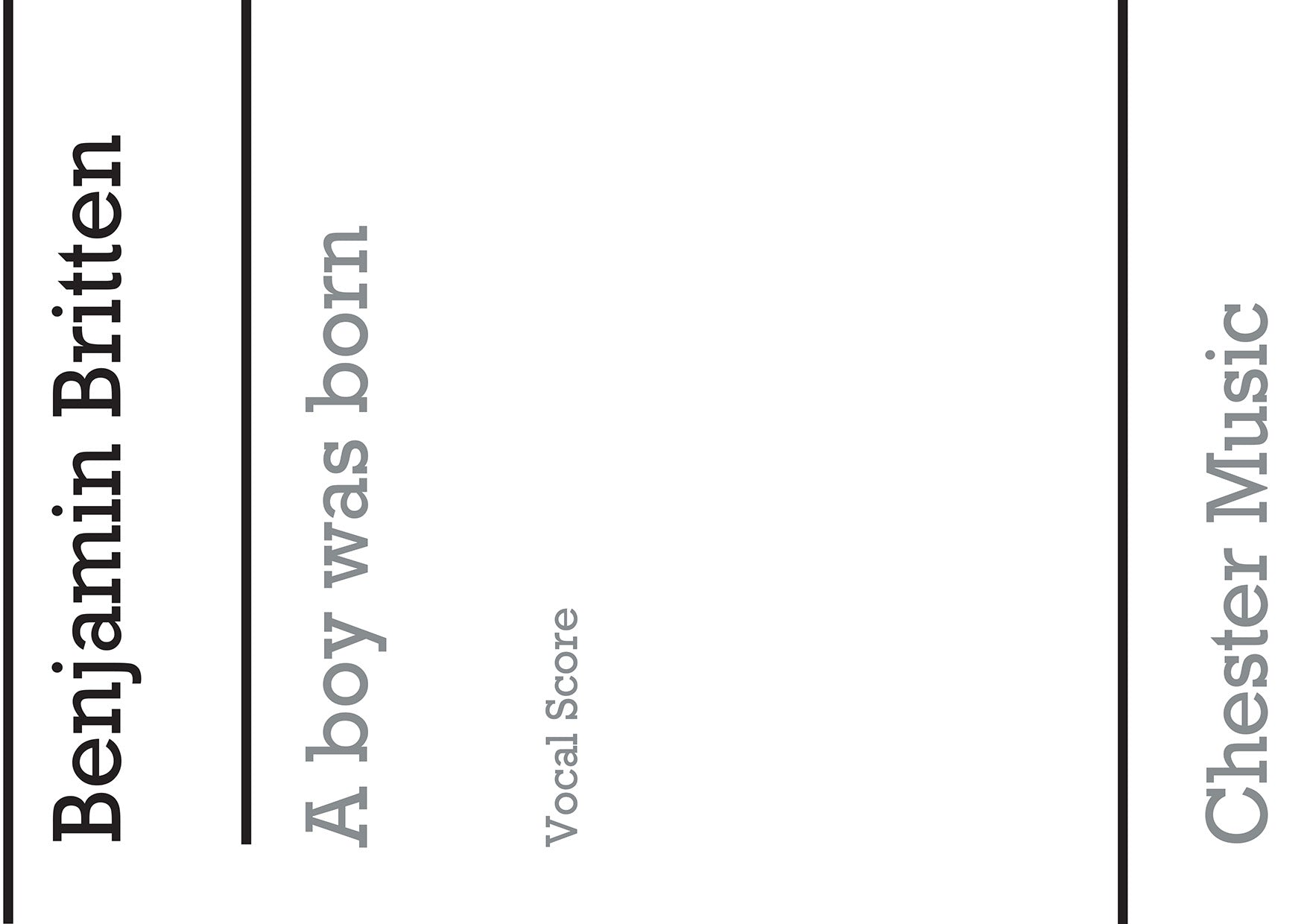 A Boy Was Born (SATB/Organ Accompaniment) de Benjamin Britten, Livre pour sATB et Orgue
