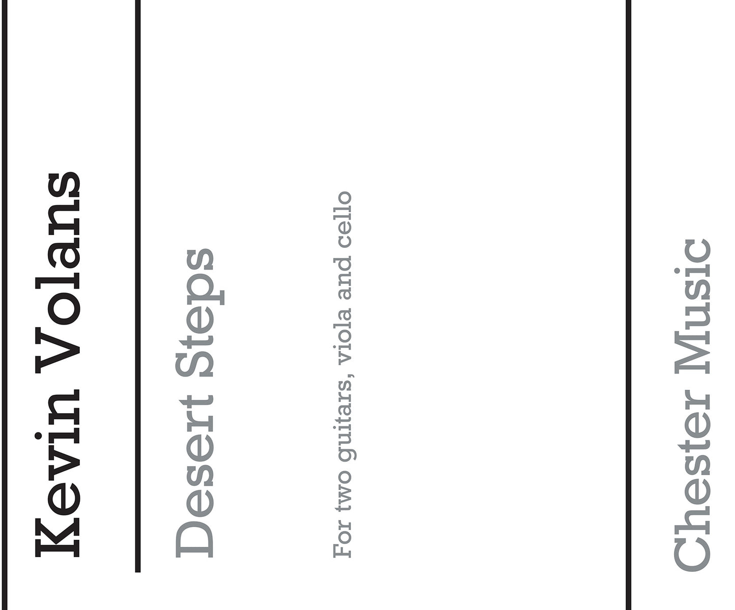 Desert Steps de Kevin Volans, Partition pour guitare [Duet] et Alto et Violoncelle