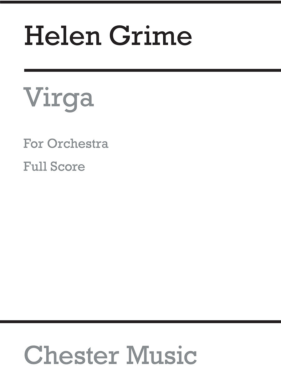 Virga de Helen Grime, Partition pour orchestre