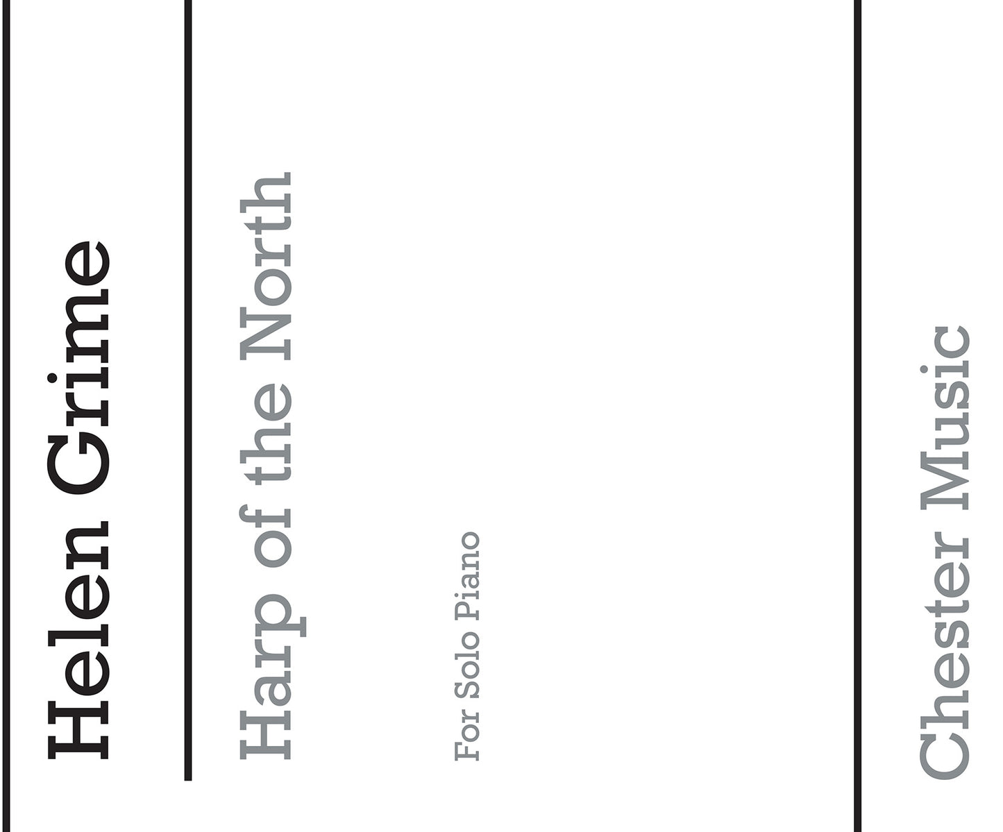 Harp of the North de Helen Grime, Livre pour piano