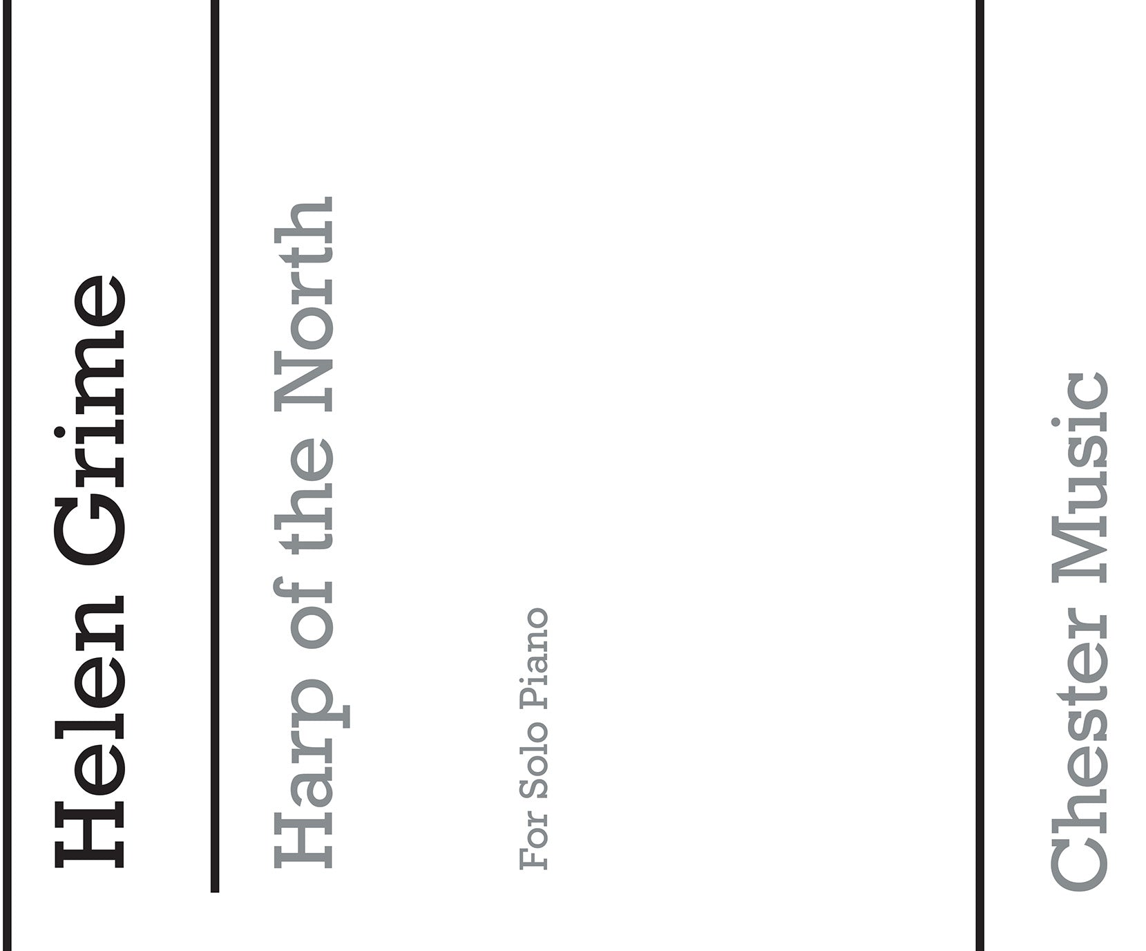 Harp of the North de Helen Grime, Livre pour piano