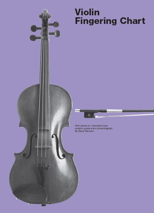 Violin Fingering Chart, Dépliant pour violon