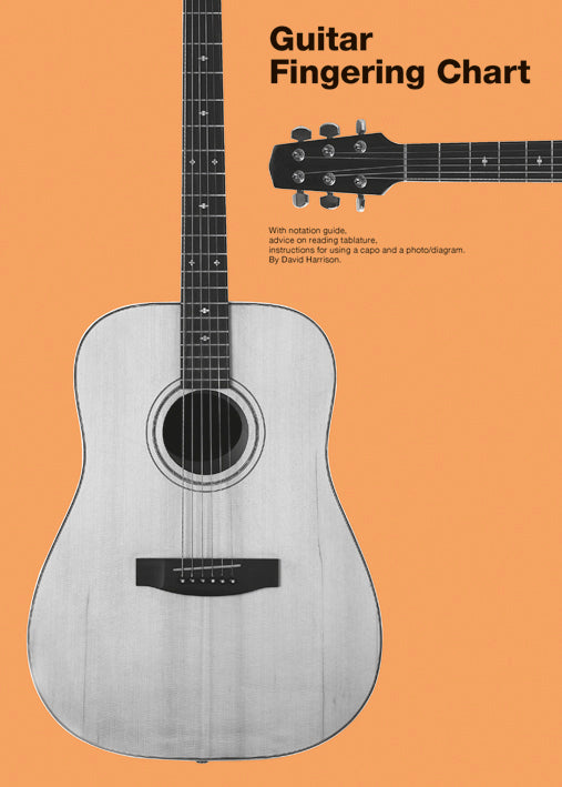 Chester Guitar Fingering Chart, Dépliant pour guitare