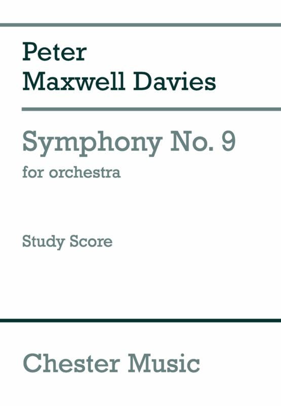 Symphony No. 9 (Study Score) de Peter Maxwell Davies, Partition d'étude pour orchestre et Quintette de cuivres