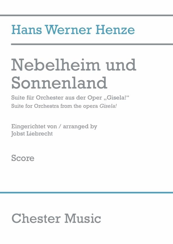 Nebelheim und Sonnenland (Full Score) de Hans Werner Henze, Partition pour orchestre