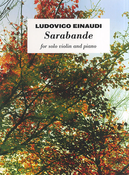 Sarabande de Ludovico Einaudi, Livre pour violon et Piano