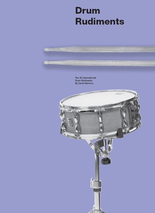 Drum Rudiments Chart, Feuillet pour batterie