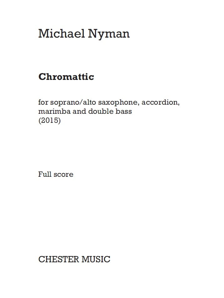 Chromattic de Michael Nyman