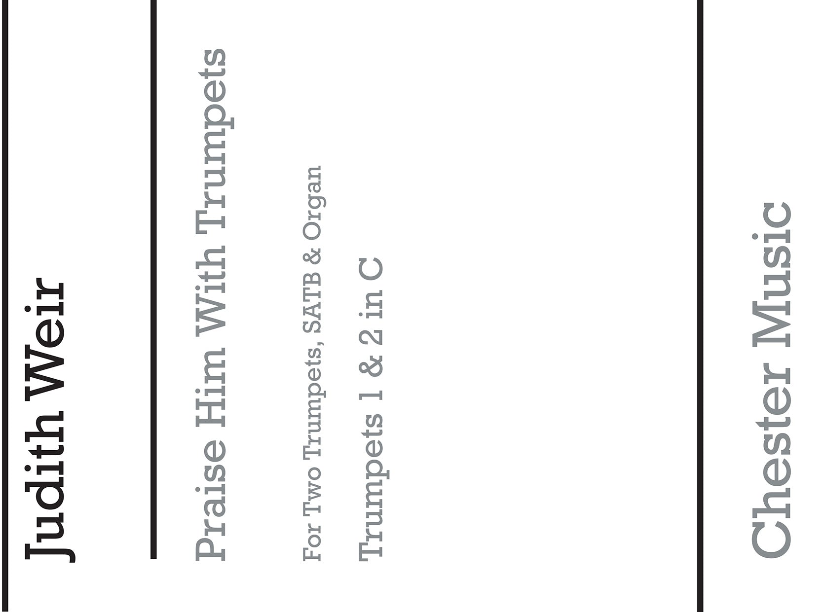 Praise Him With Trumpets de Judith Weir, Jeu de parties pour trompette