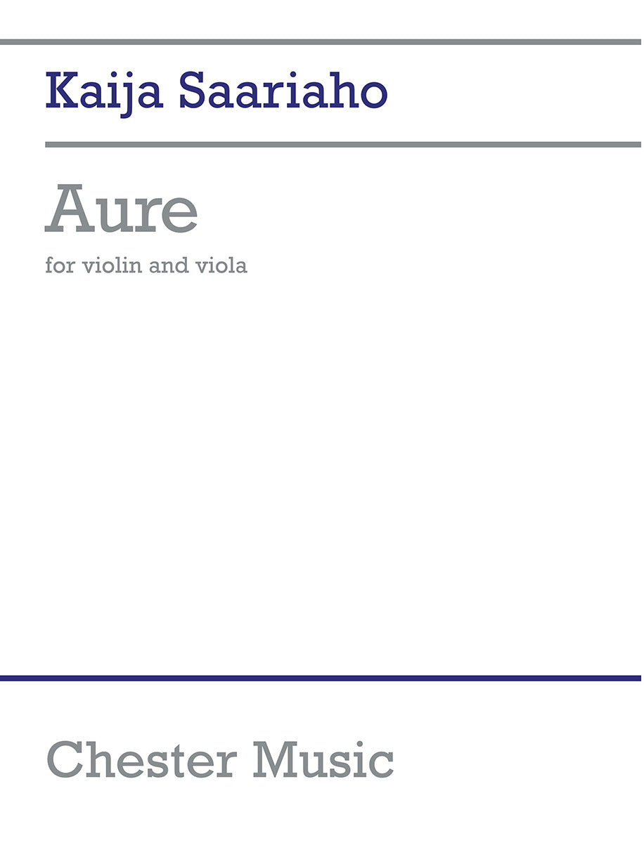 Aure de Kaija Saariaho, Livre + partie(s) séparée(s) pour violon et Alto