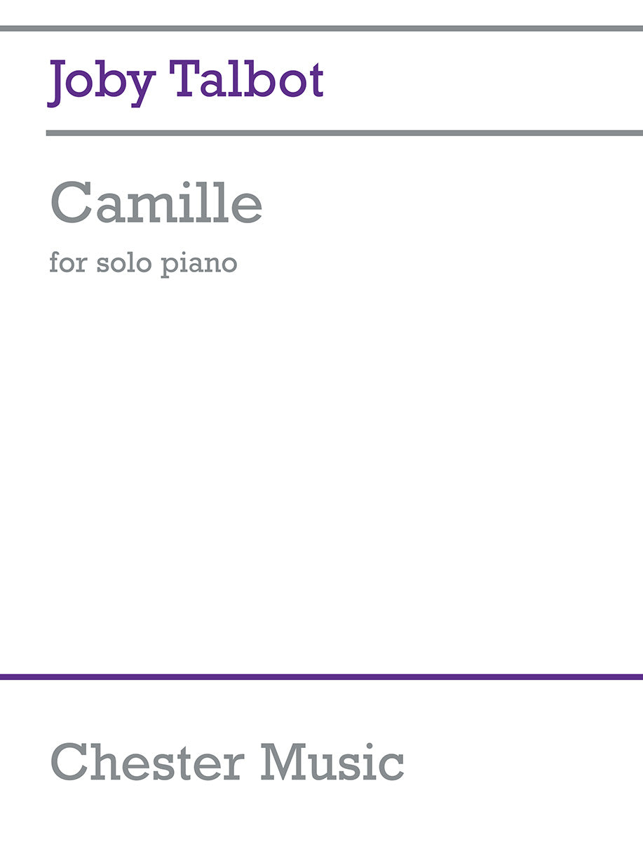 Camille Solo Piano de Joby Talbot, Livre pour piano