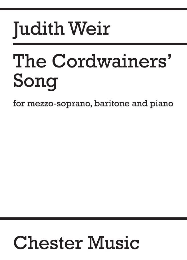 The Cordwainers? Song de Judith Weir, Livre pour mezzo-Soprano, Baritone and Piano