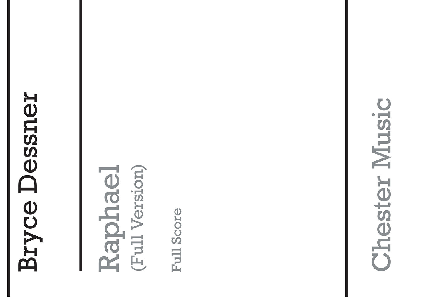 Raphael de Bryce Dessner, Partition pour guitare électrique et Ensemble de guitares