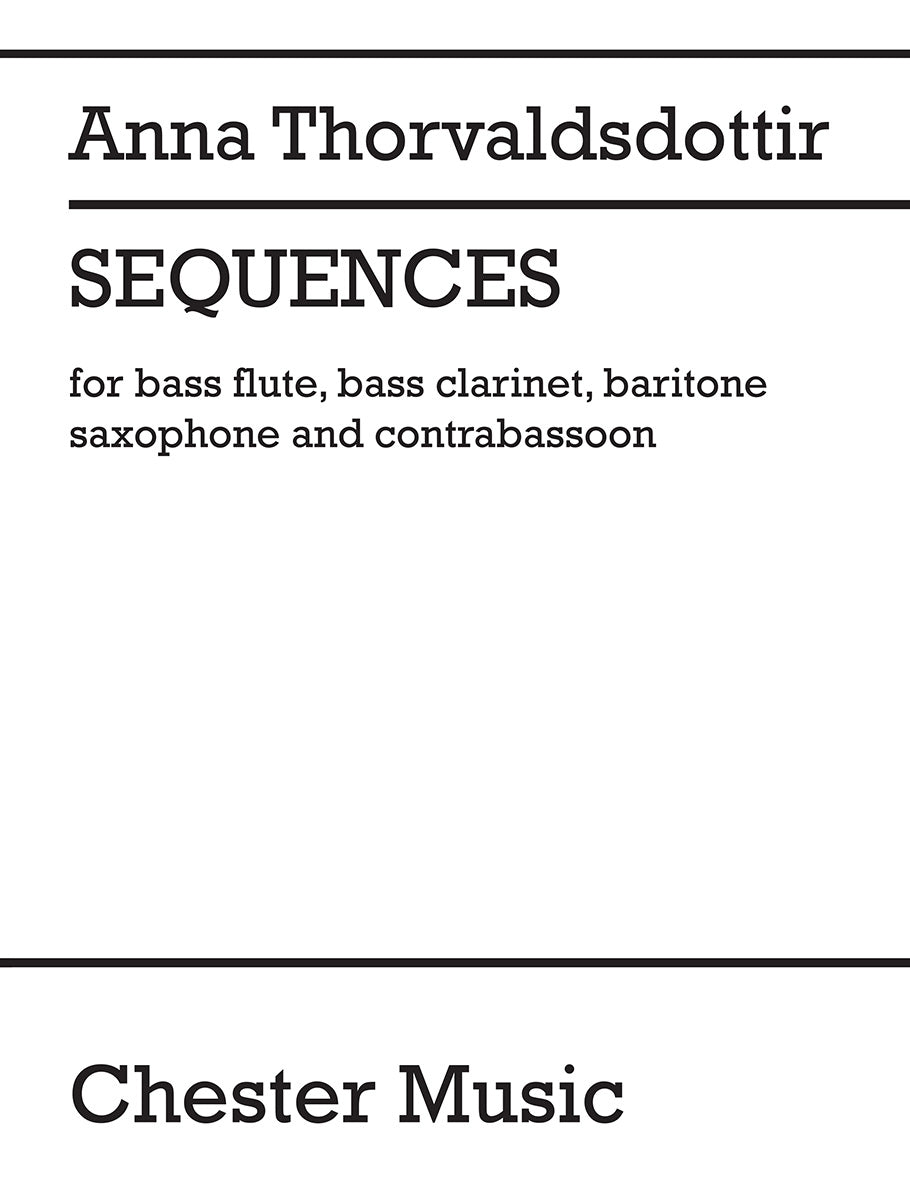 Sequences (Score/Parts) de Anna Thorvaldsdottir