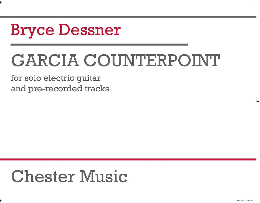 Garcia Counterpoint de Bryce Dessner, Livre + partie(s) séparée(s) pour electric Guitar