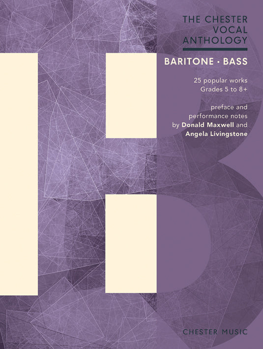 The Chester Vocal Anthology: Baritone/Bass de Angela Livingstone, Livre pour voix grave et Piano