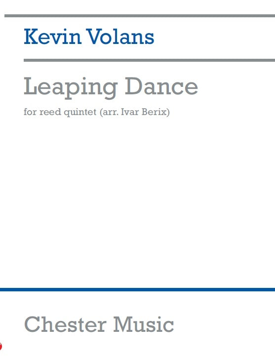 Leaping Dance de Kevin Volans, Livre pour quintette à vent