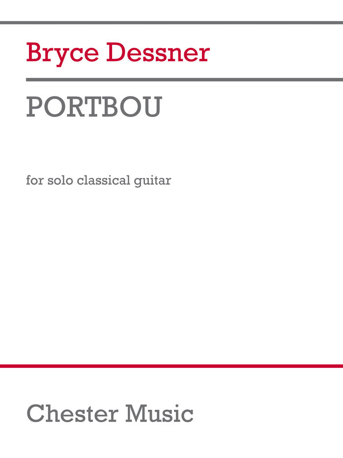 Portbou de Bryce Dessner, Livre pour guitare