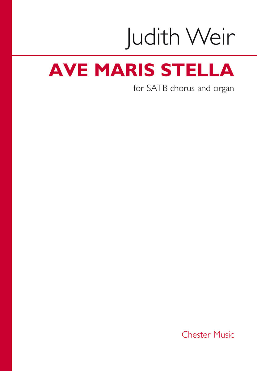 Ave maris stella de Judith Weir, Partition chorale pour sATB et Orgue