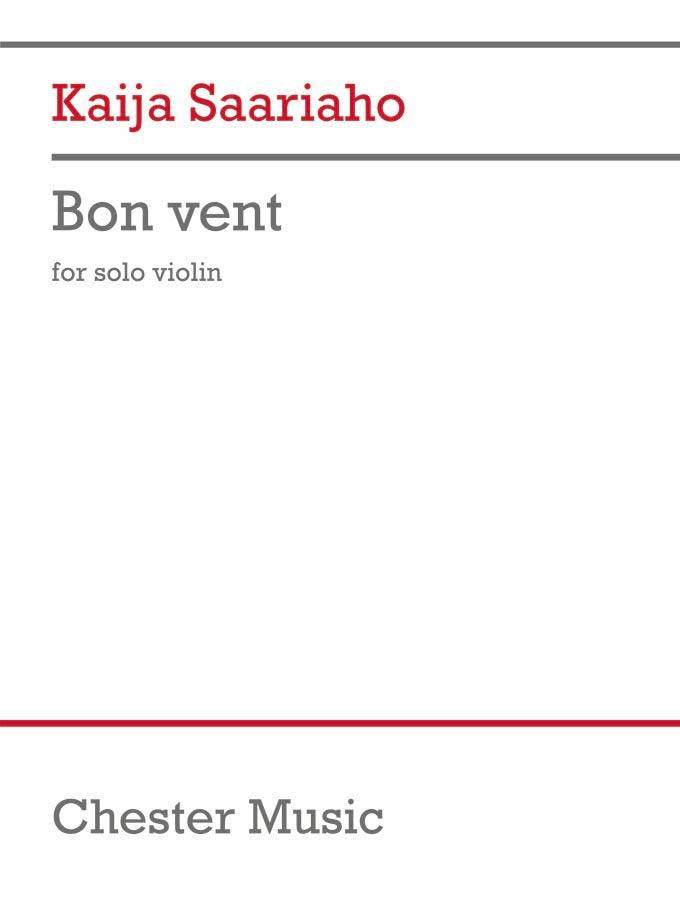Bon Vent de Kaija Saariaho, Livre pour violon