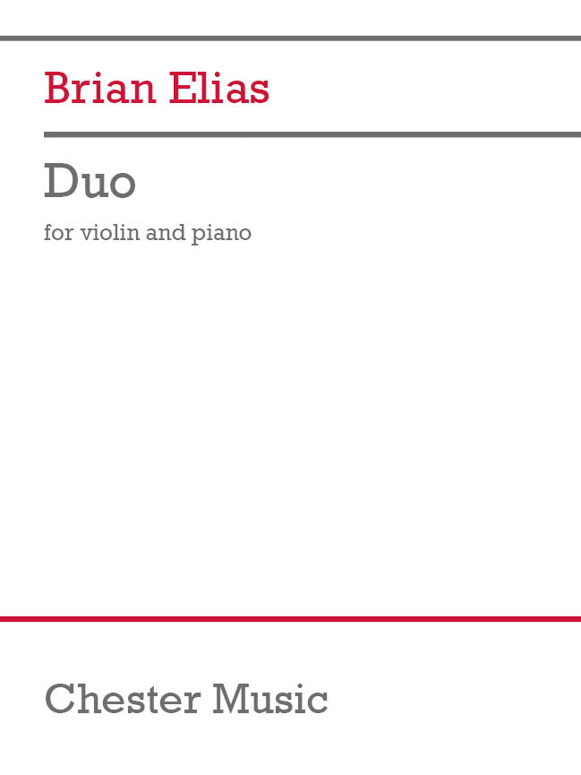 Duo de Brian Elias, Livre + partie(s) séparée(s) pour violon et Piano