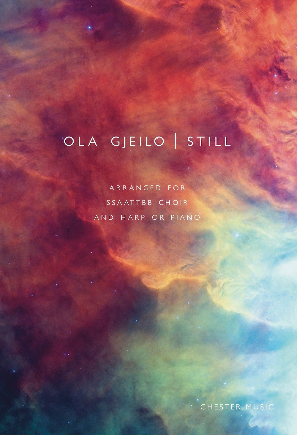 Still de Ola Gjeilo, Partition chorale pour sSAATTBB et Harpe et Piano