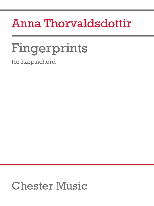 Fingerprints de Anna Thorvaldsdottir, Livre pour clavecin