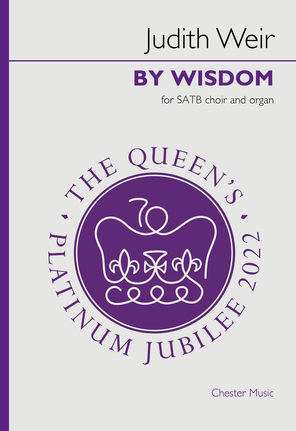 By Wisdom de Judith Weir, Partition chorale pour sATB et Orgue