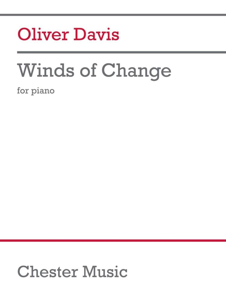 Winds of Change de Oliver Davis, Livre pour piano
